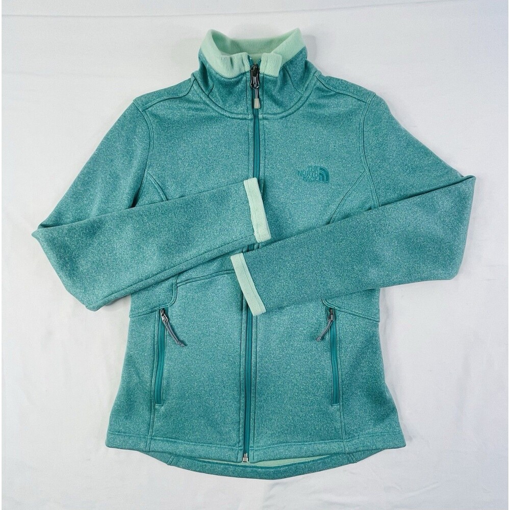 The North Face Teal Color Full Zip Fleece Jacket Women's Size Small